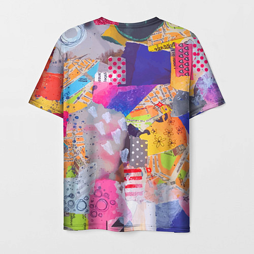 Мужская футболка Patchwork quilt Fashion trend / 3D-принт – фото 2