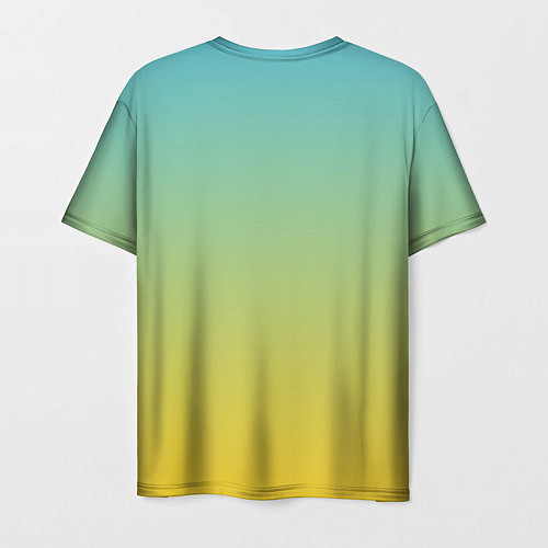 Мужская футболка Сочные разноцветные ананасы / 3D-принт – фото 2