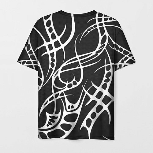 Мужская футболка Карбон с узорами / 3D-принт – фото 2