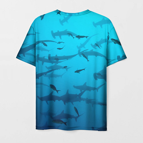 Мужская футболка Акулы - океан / 3D-принт – фото 2