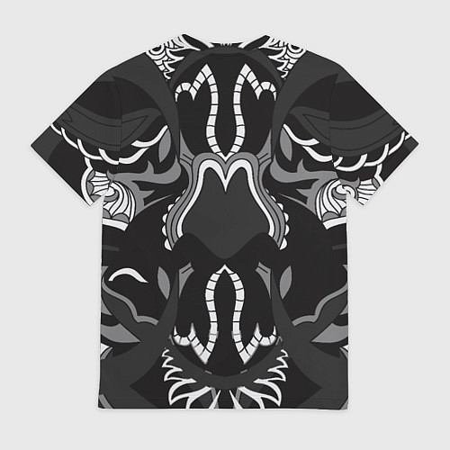 Мужская футболка Черно-белый волк / 3D-принт – фото 2