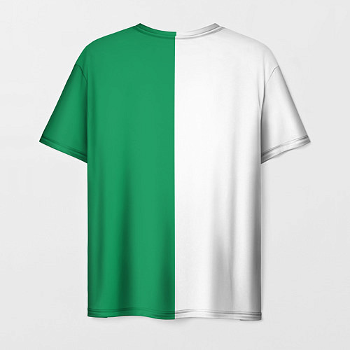 Мужская футболка ФК Ахмат бело-зеленая форма / 3D-принт – фото 2