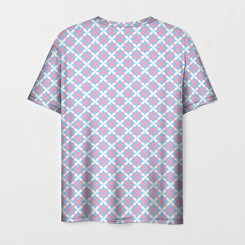 Мужская футболка Светлые голубые узоры / 3D-принт – фото 2