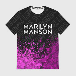 Футболка мужская Marilyn Manson Rock Legends, цвет: 3D-принт