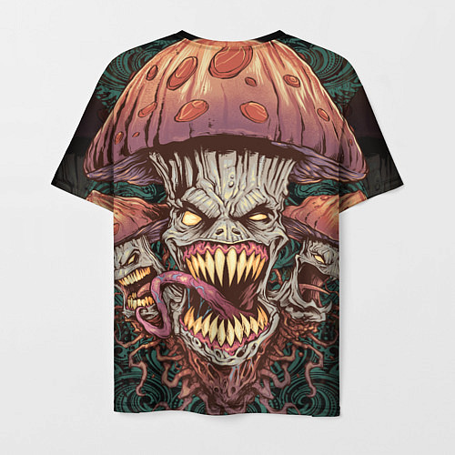 Мужская футболка Злые грибы монстры / 3D-принт – фото 2