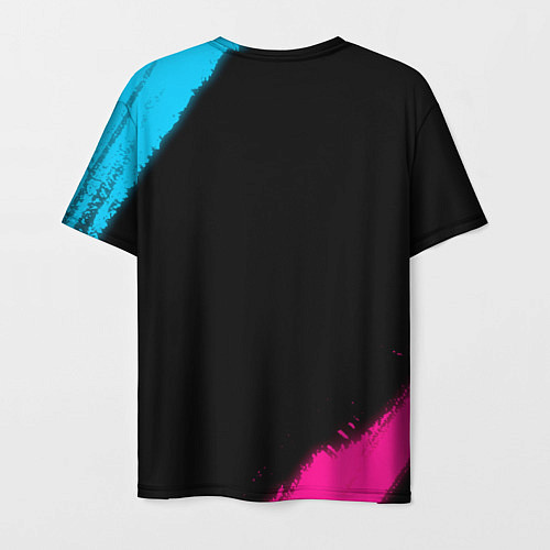 Мужская футболка Napoli FC Neon Gradient / 3D-принт – фото 2