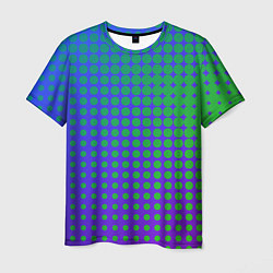 Мужская футболка Blue Green gradient