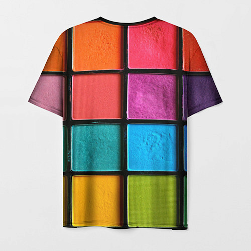 Мужская футболка Абстрактный набор красок-паттернов / 3D-принт – фото 2