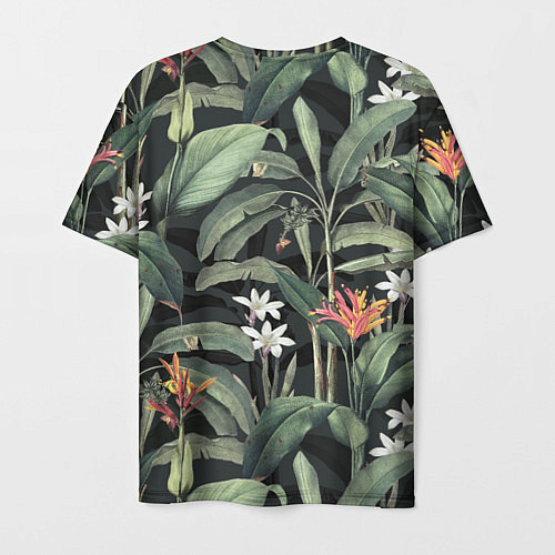 Мужская футболка Цветы Зелёных Джунглей / 3D-принт – фото 2