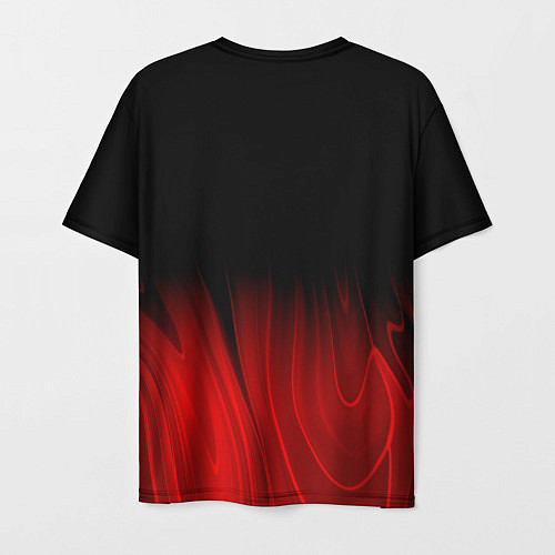 Мужская футболка Red Hot Chili Peppers red plasma / 3D-принт – фото 2