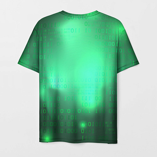 Мужская футболка Russian hacker green / 3D-принт – фото 2