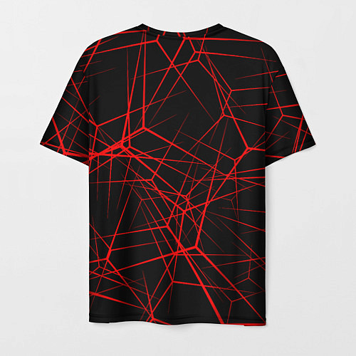 Мужская футболка Intersecting red rays / 3D-принт – фото 2