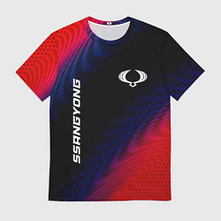 Мужская футболка SsangYong красный карбон