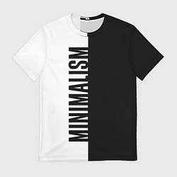 Футболка мужская MINIMALISM - BLACK AND WHITE, цвет: 3D-принт