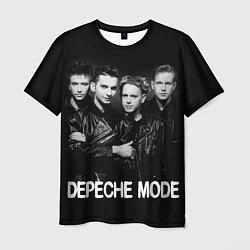 Футболка мужская Depeche Mode - black & white portrait, цвет: 3D-принт