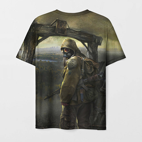 Мужская футболка STALKER Тень Чернобыля Постер / 3D-принт – фото 2