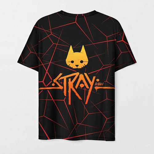Мужская футболка Stray cat игра блуждающий кот / 3D-принт – фото 2