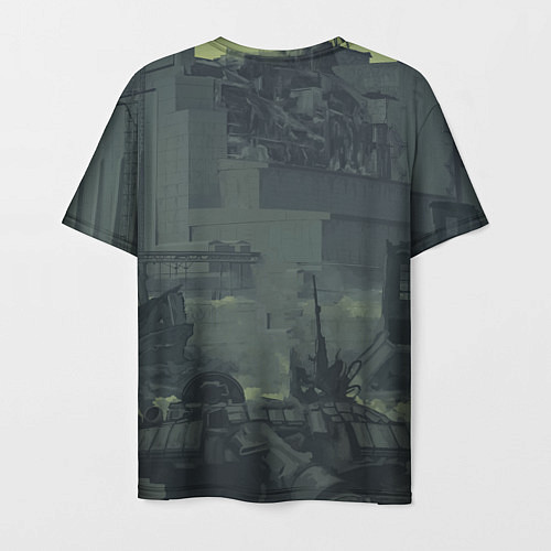 Мужская футболка STALKER Военный Возле ЧАЭС / 3D-принт – фото 2