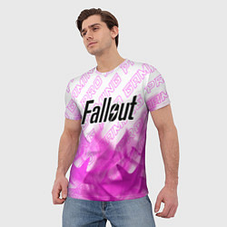 Футболка мужская Fallout pro gaming: символ сверху, цвет: 3D-принт — фото 2