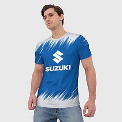 Футболка мужская Suzuki - sport, цвет: 3D-принт — фото 2