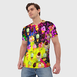 Футболка мужская Мороженки Вкуснятина, цвет: 3D-принт — фото 2