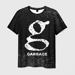 Футболка мужская Garbage с потертостями на темном фоне, цвет: 3D-принт