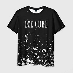 Футболка мужская Ice Cube - брызги краски, цвет: 3D-принт