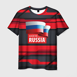 Футболка мужская Red & Black - Russia, цвет: 3D-принт