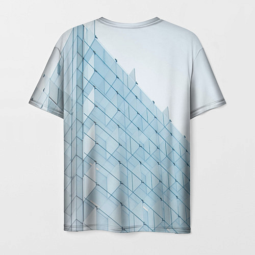 Мужская футболка Абстрактный стеклянный мир / 3D-принт – фото 2