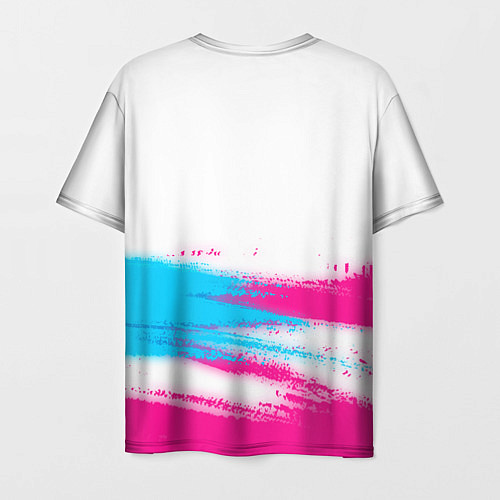 Мужская футболка Pink Floyd neon gradient style: символ сверху / 3D-принт – фото 2