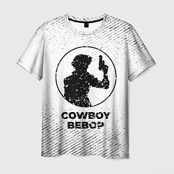 Футболка мужская Cowboy Bebop с потертостями на светлом фоне, цвет: 3D-принт