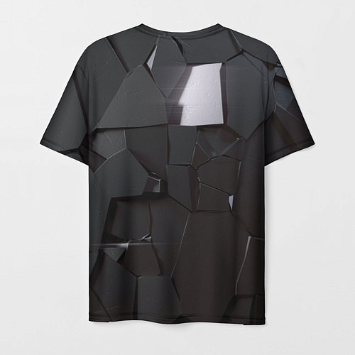Мужская футболка Треснутый асфальт / 3D-принт – фото 2