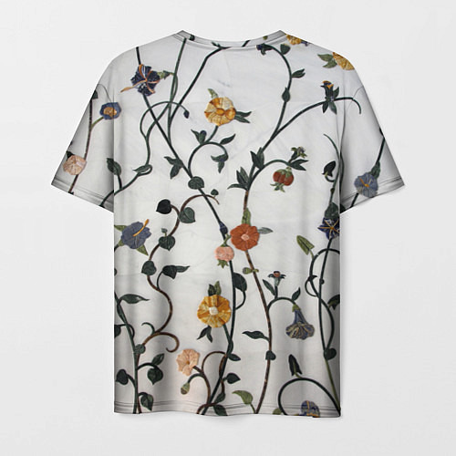 Мужская футболка Каменные цветы / 3D-принт – фото 2