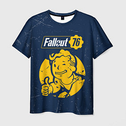 Футболка мужская FALLOUT 76 - Черточки, цвет: 3D-принт