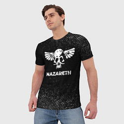 Футболка мужская Nazareth с потертостями на темном фоне, цвет: 3D-принт — фото 2