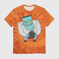 Футболка мужская Фрэнк и котик, цвет: 3D-принт