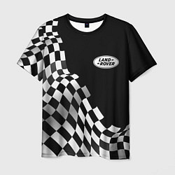 Футболка мужская Land Rover racing flag, цвет: 3D-принт