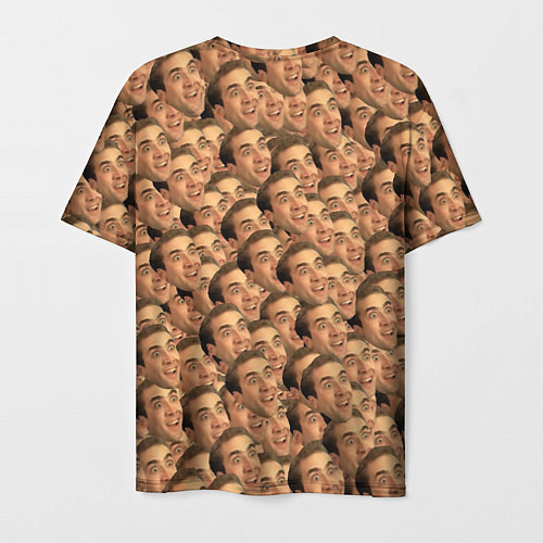 Мужская футболка Николас Кейдж мем / 3D-принт – фото 2