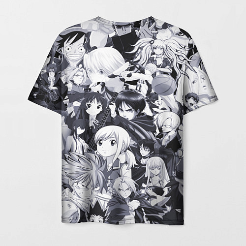 Мужская футболка Все персонажи аниме / 3D-принт – фото 2