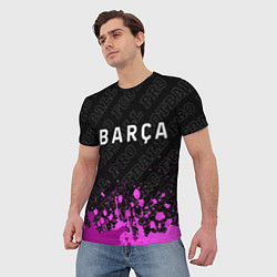 Футболка мужская Barcelona pro football: символ сверху, цвет: 3D-принт — фото 2
