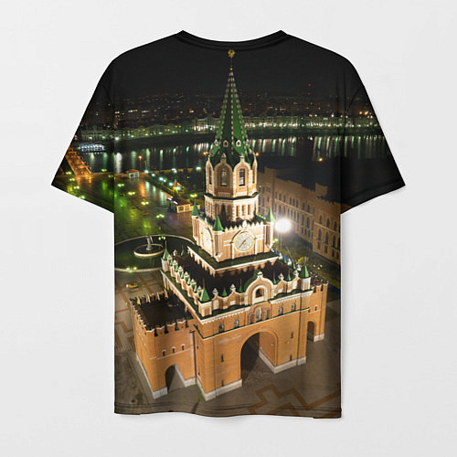 Мужская футболка Йошкар-Ола - Благовещенская башня / 3D-принт – фото 2