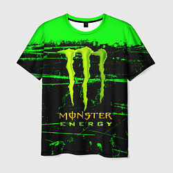 Футболка мужская Monster energy green neon, цвет: 3D-принт