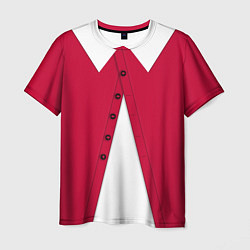 Футболка мужская Новогодний костюм Буратино Красная курточка, цвет: 3D-принт
