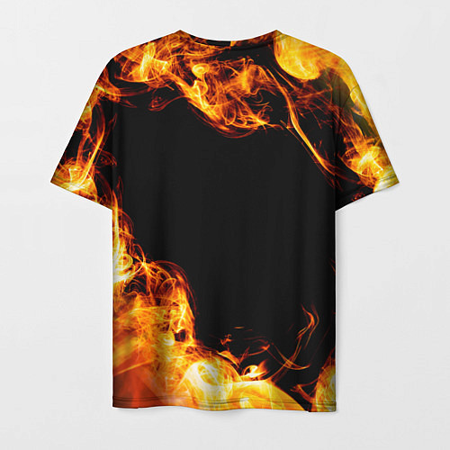 Мужская футболка Skillet и пылающий огонь / 3D-принт – фото 2