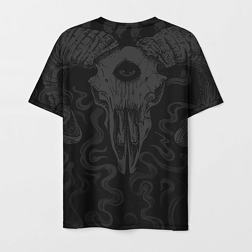Мужская футболка Slipknot - goat skull / 3D-принт – фото 2