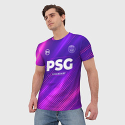 Футболка мужская PSG legendary sport grunge, цвет: 3D-принт — фото 2