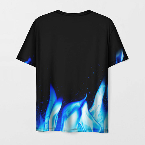 Мужская футболка Architects blue fire / 3D-принт – фото 2