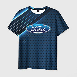 Футболка мужская Ford Абстракция, цвет: 3D-принт
