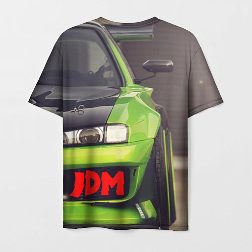 Мужская футболка JDM машина зеленая тюнингованная / 3D-принт – фото 2