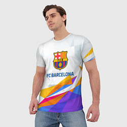 Футболка мужская Barcelona цветные геометрии, цвет: 3D-принт — фото 2
